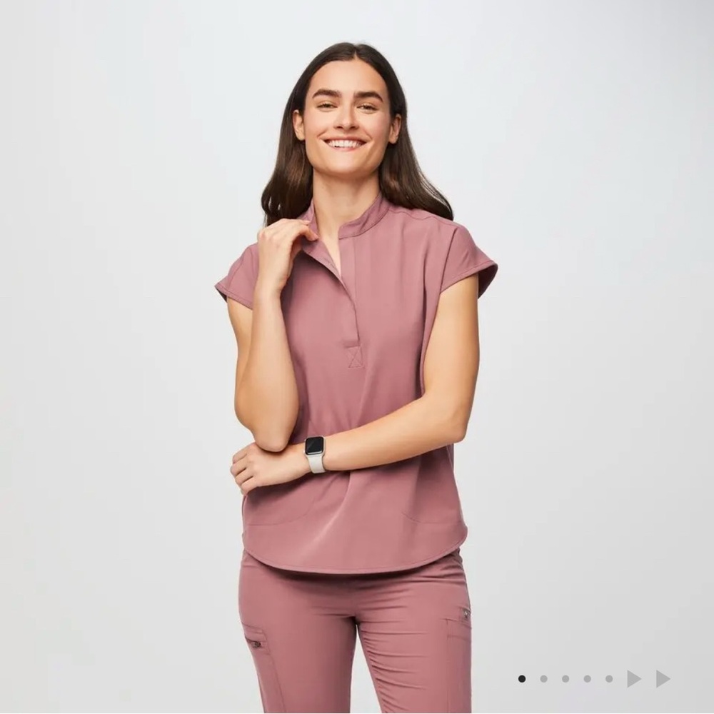 Figs Dusty Rose Women's Blouse